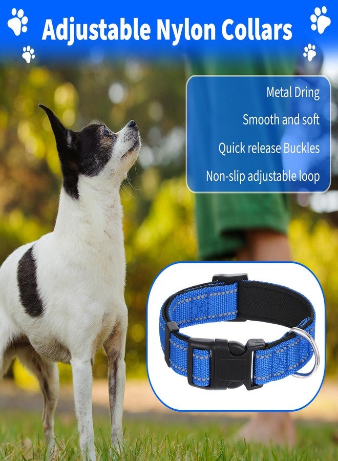 AojSup 16 Pcs Reflective Puppy Dog Collars Bulk for Litter Dogs, Adjustable Safety Nylon Dog Collar with Locking Buckle, Soft Padded Breathable Puppy Collars for Cats Pets (Small) - Image 5